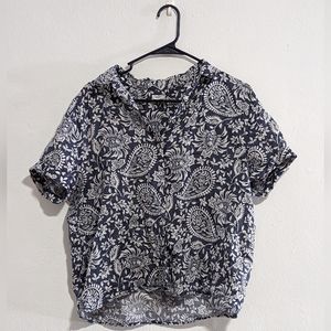 100% linen button up shirt